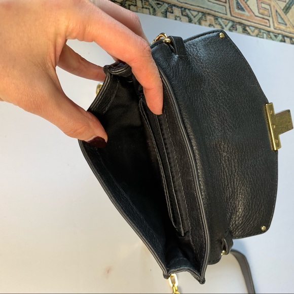 Tory Burch Black Leather Mini Crossbody - Picture 3 of 8